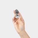 CLEAR CRYSTAL JEWELLED METAL BUTT PLUG Secret Play