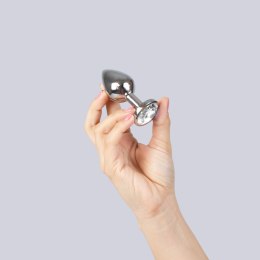 CLEAR CRYSTAL JEWELLED METAL BUTT PLUG Secret Play