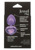 Diamond Heart Plug Small Purple CalExotics