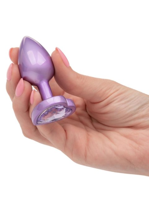 Diamond Heart Plug Small Purple CalExotics