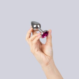 FUCHSIA JEWELLED METAL BUTT PLUG Secret Play