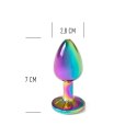 RAINBOW METAL BUTT PLUG Secret Play