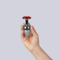RED JEWELLED METAL BUTT PLUG Secret Play