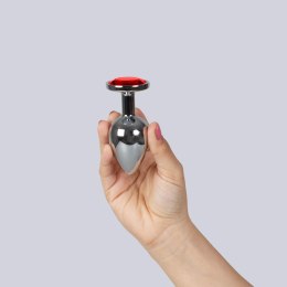 RED JEWELLED METAL BUTT PLUG Secret Play