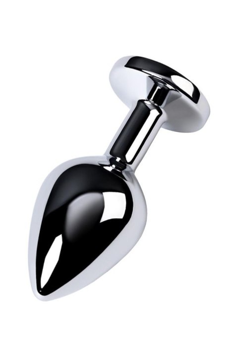 Silver anal plug TOYFA Metal,with a amethyst colored gem Metal by TOYFA