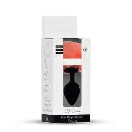 Korek analny z króliczym ogonkiem Plug-Jewellery Silicon PLUG B - Series HeavyFun
