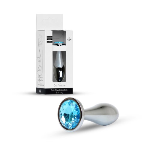 Metalowy plug analny Jewellery Silver rozmiar L B - Series HeavyFun