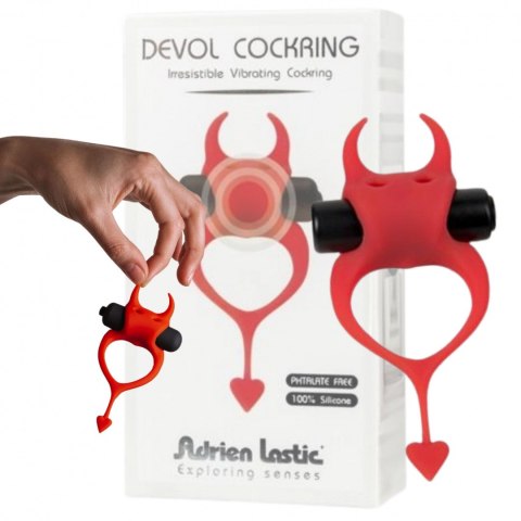 Wibrujący stymulujący pierścień cockring erekcyjny Adrien Lastic