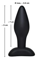 Mały korek plug analny zatyczka do pupy 9 cm Black Velvets