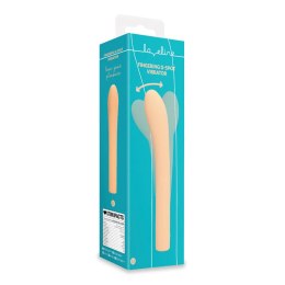 Wibrator punktu G Fingering G-Spot Vibrator - Peach Fuzz SHOTS