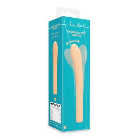 Wibrator punktu G Fingering G-Spot Vibrator - Peach Fuzz SHOTS