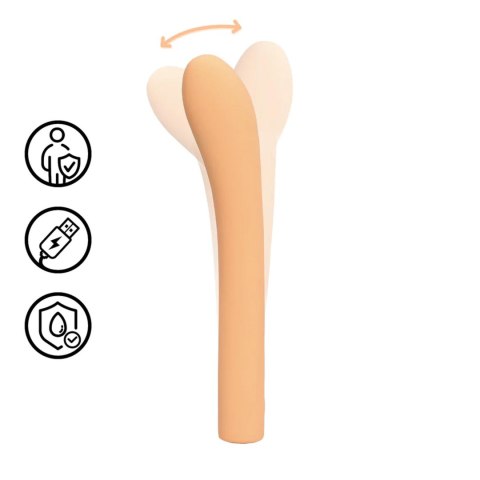 Wibrator punktu G Fingering G-Spot Vibrator - Peach Fuzz SHOTS