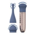 Stymulator The Thrill - 10 Speed Interchangeable Vibrator - Blue SHOTS