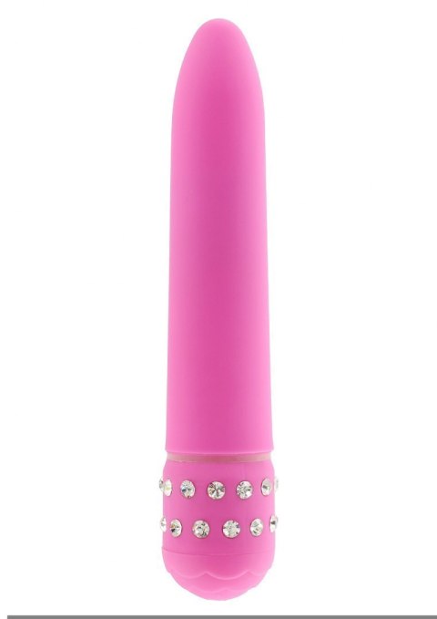 Klasyczny prosty wibrator gładki zdobiony 15 cm różowy ToyJoy Just For You