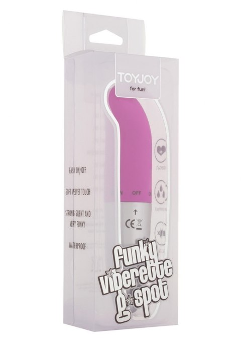 Mały masażer punktu G mini wibrator 12cm fioletowy ToyJoy Funky