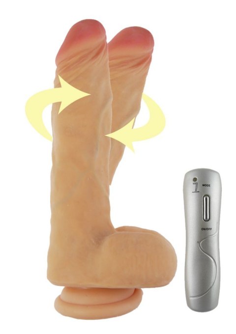 Rotacyjny realistyczny wibrator penis 7trybów 21cm Boss Series Real