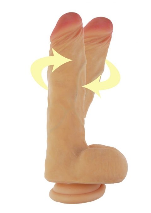 Rotacyjny realistyczny wibrator penis 7trybów 21cm Boss Series Real