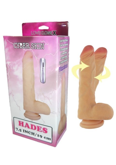 Rotacyjny realistyczny wibrator penis 7trybów 21cm Boss Series Real