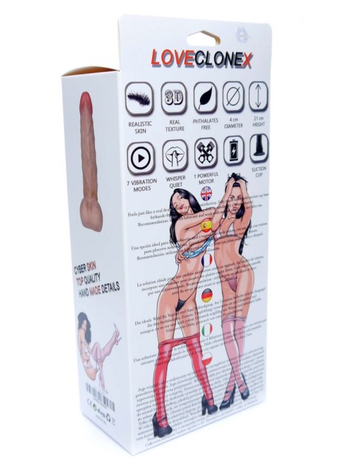 Wibrator penis z cyberskóry pilot 21cm 7trybów Boss Series Real