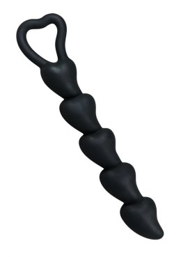 Kulki analne plug sznur koraliki sex analny 18cm Black Velvets