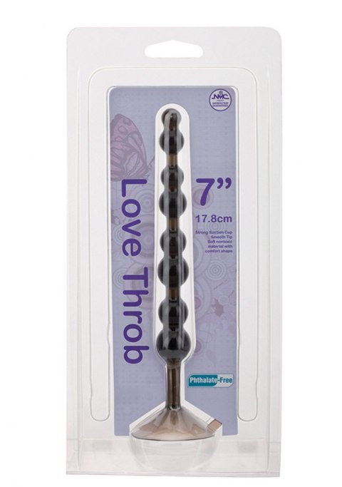 Sonda analna kulki koraliki przyssawka 17 cm