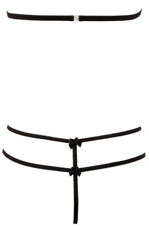 Komplet bielizny czarny 2 cz. S Cottelli LINGERIE