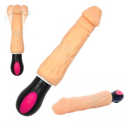 Realistyczny wibrator rotacyjny 12 wibracji 27 cm Boss Series Weather