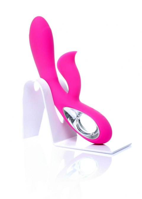 Wibrator króliczek 12 funkcji silikon medyczny róż 19 cm Boss Series