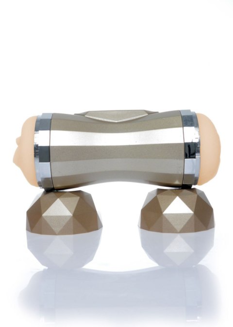 Podwójny masturbator sztuczna pochwa usta wibracje Boss Series