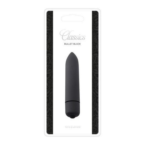 Mały mini wibrator klasyczny podręczny 9 cm czarny Toyz4lovers