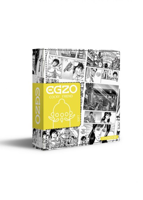 Prezerwatywy z wypustkami stymulujące Bee`s Knees Egzo